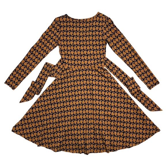 Effie’s Heart Sarah Long Sleeve Bartlett Pear Dress In Sz S - Picture 2 of 12